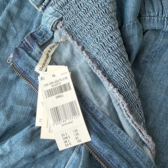 A&F Bra-Free Dylan Midi Dress in Medium Wash, NWT, size S - Picture 7 of 8